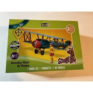 Revell SnapTite 1995 Scooby-Doo Bi Plane‎ Snap Together Model Kit 3 Figures NEW